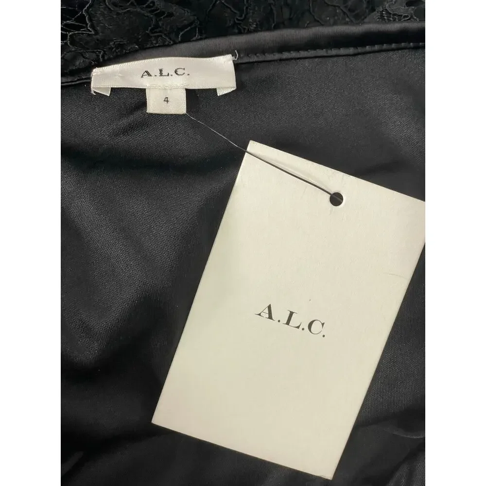 NWT - A.L.C. Lydia Black Lace Midi Skirt